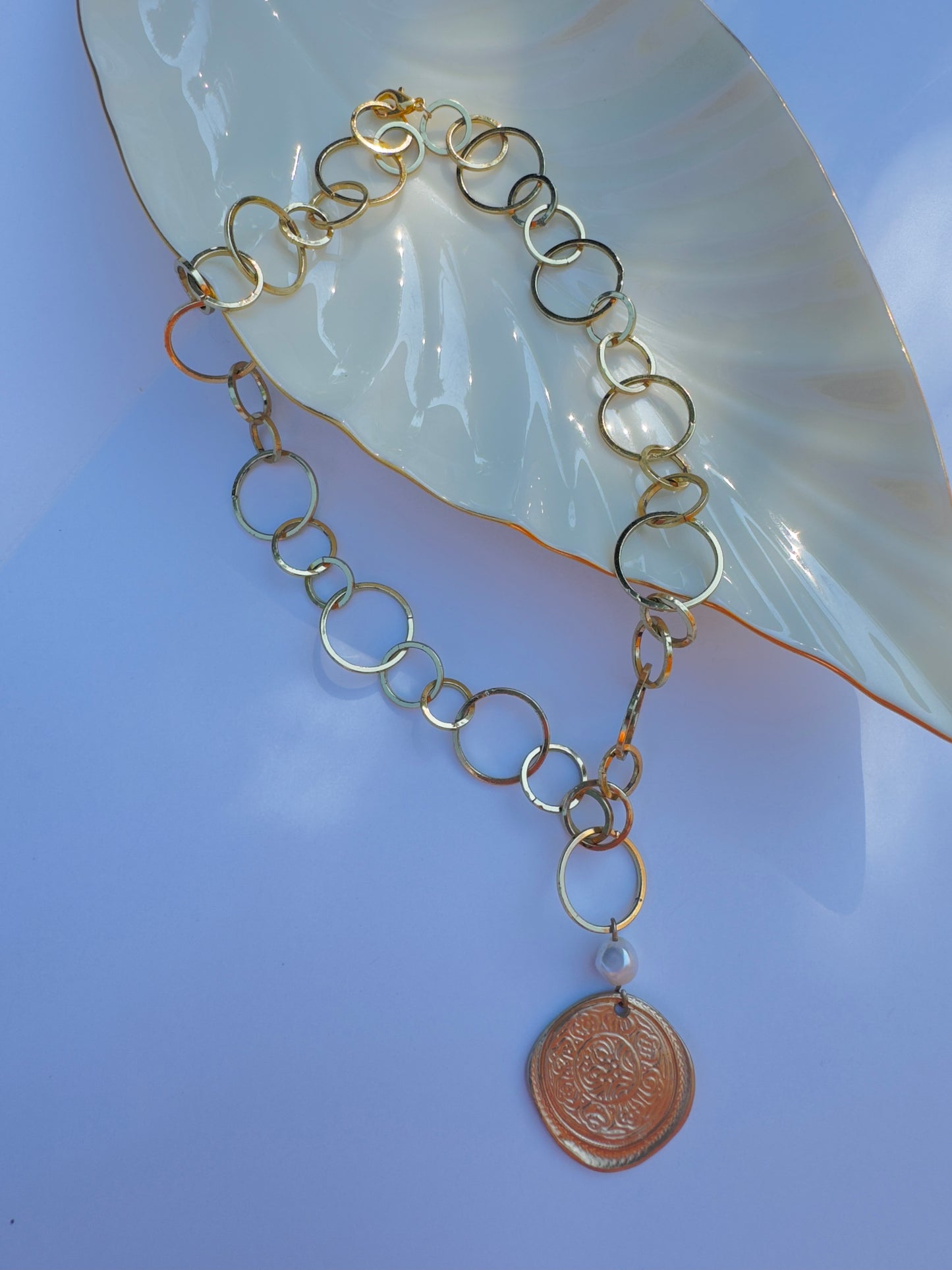 "Coin-cidence" Upcycled Coin Pendant Necklace