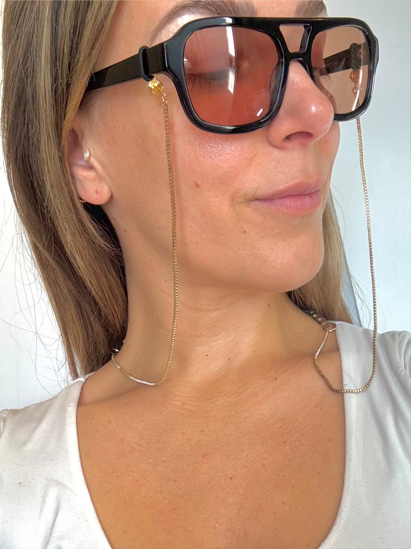 "Travelin' Light" Upcycled Sunglasses Chain