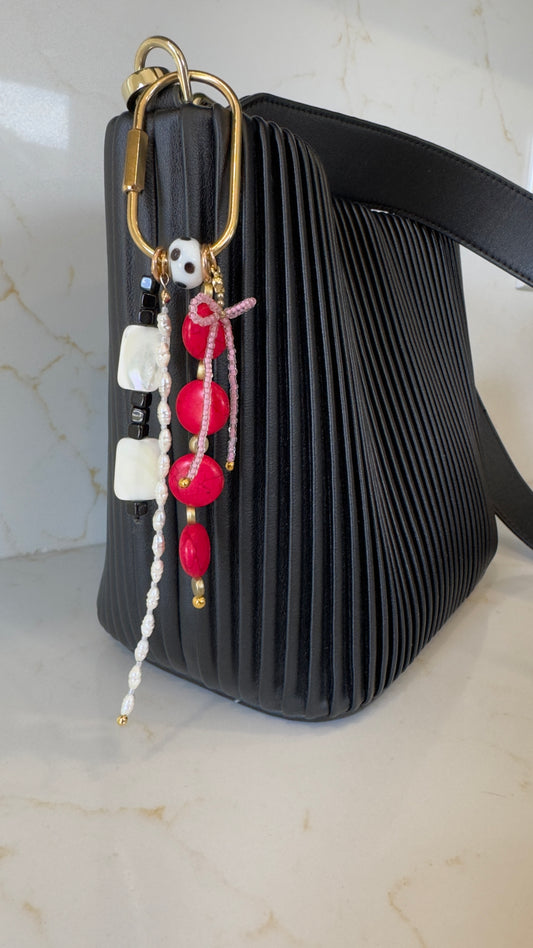 "Coming Up Roses" Upcycled Bag Charms