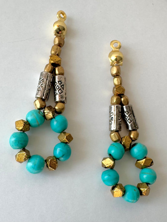 "Lights Down Low" Upcycled Beaded Earring Jackets