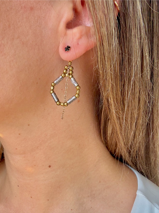 "Sensitive Kind" Upcycled Beaded Earring Jackets