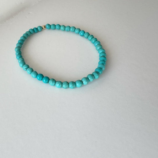 "Carry On" Upcycled Beaded Stretch Bracelet