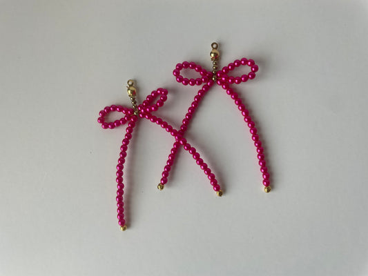 "When the Lady Smiles" Beaded Bow Statement Earring Jackets