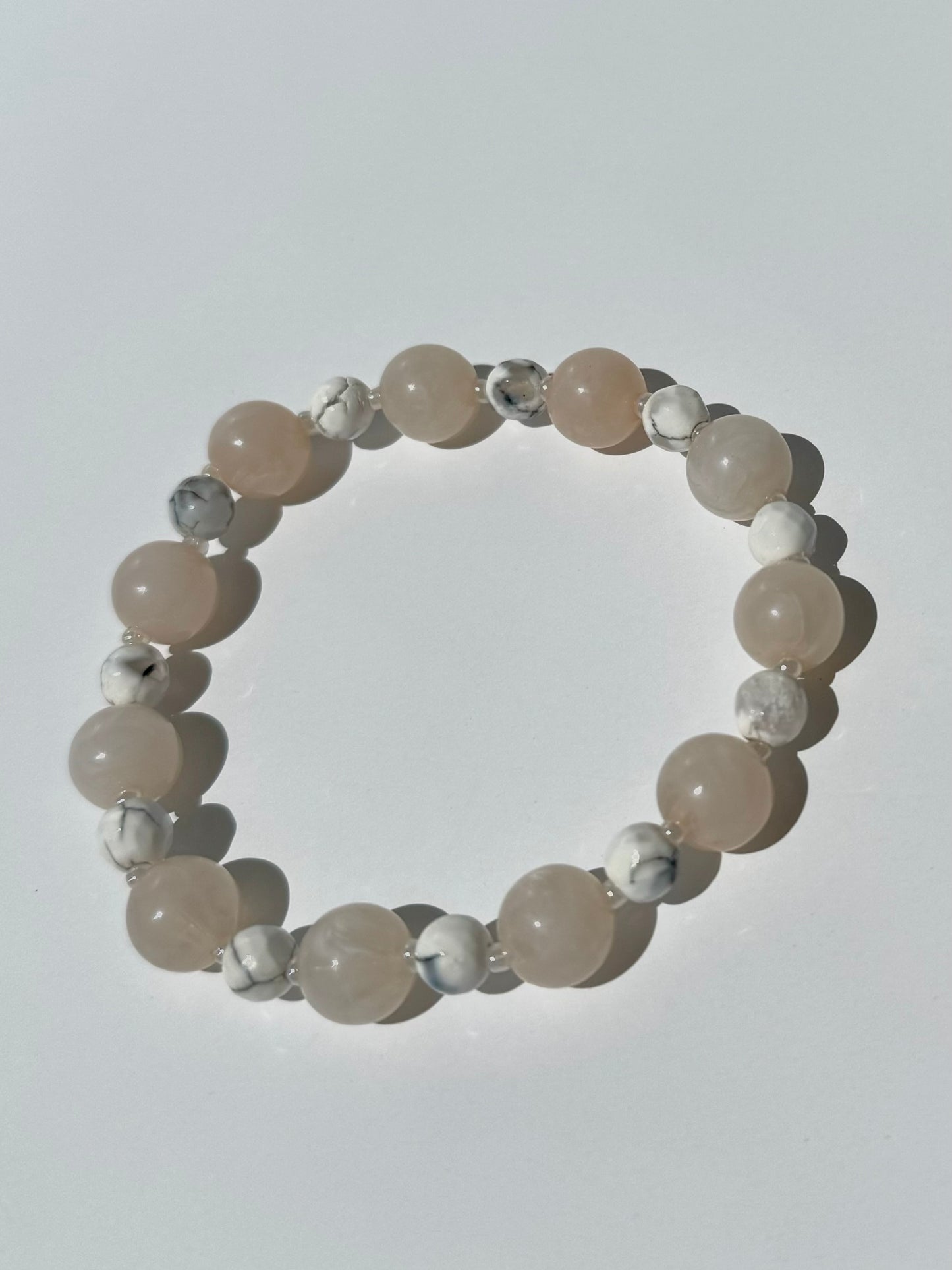 "Dancing Barefoot" Upcycled Beaded Stretch Bracelet (1/1)