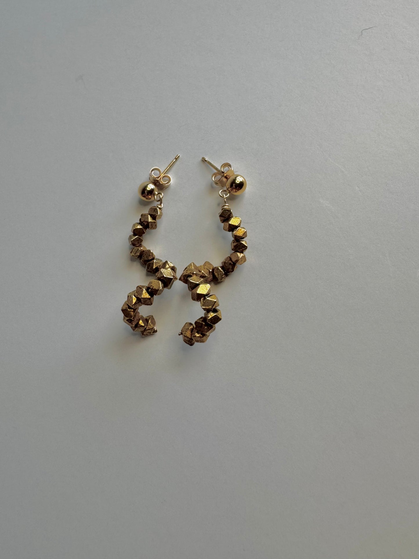 "Go Downtown" Upcycled Beaded Earrings
