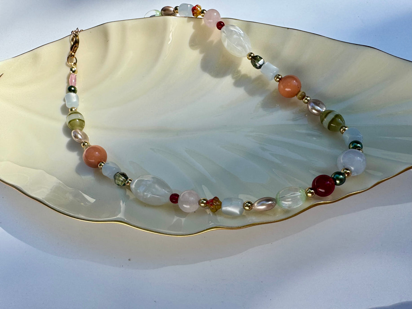 "Be Your Girl" Upcycled Beaded Choker