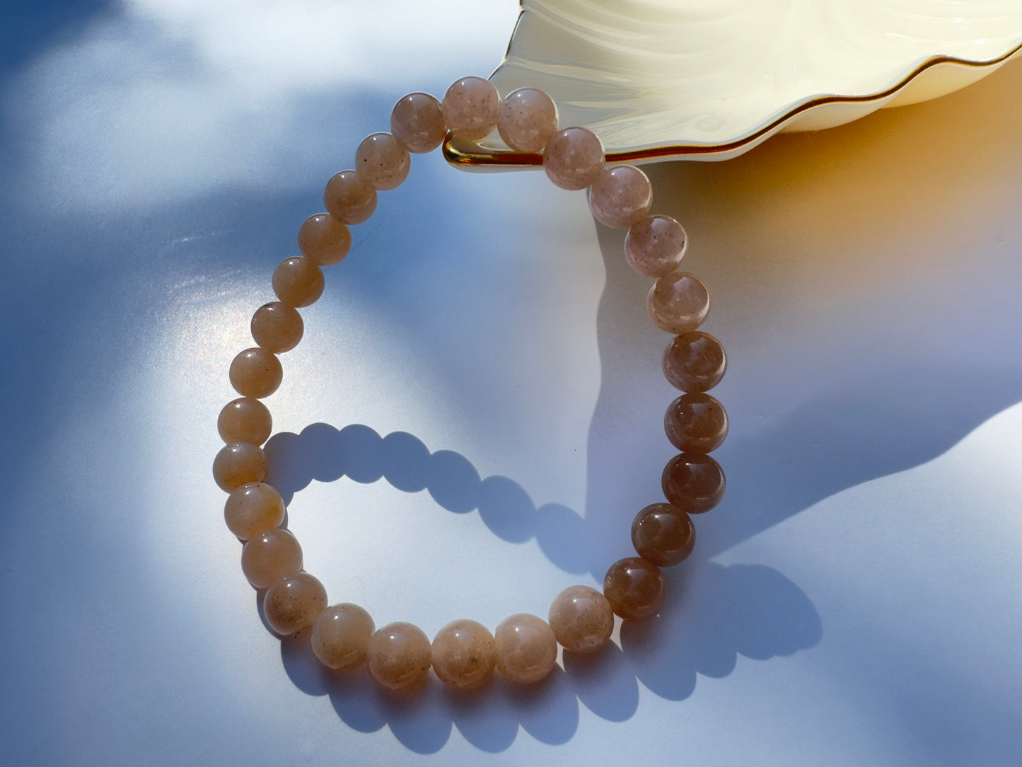 "If You Had My Love" Upcycled Beaded Stretch Bracelet