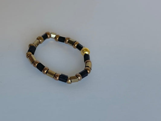 "Tighter, Tighter" Beaded Stretch Ring
