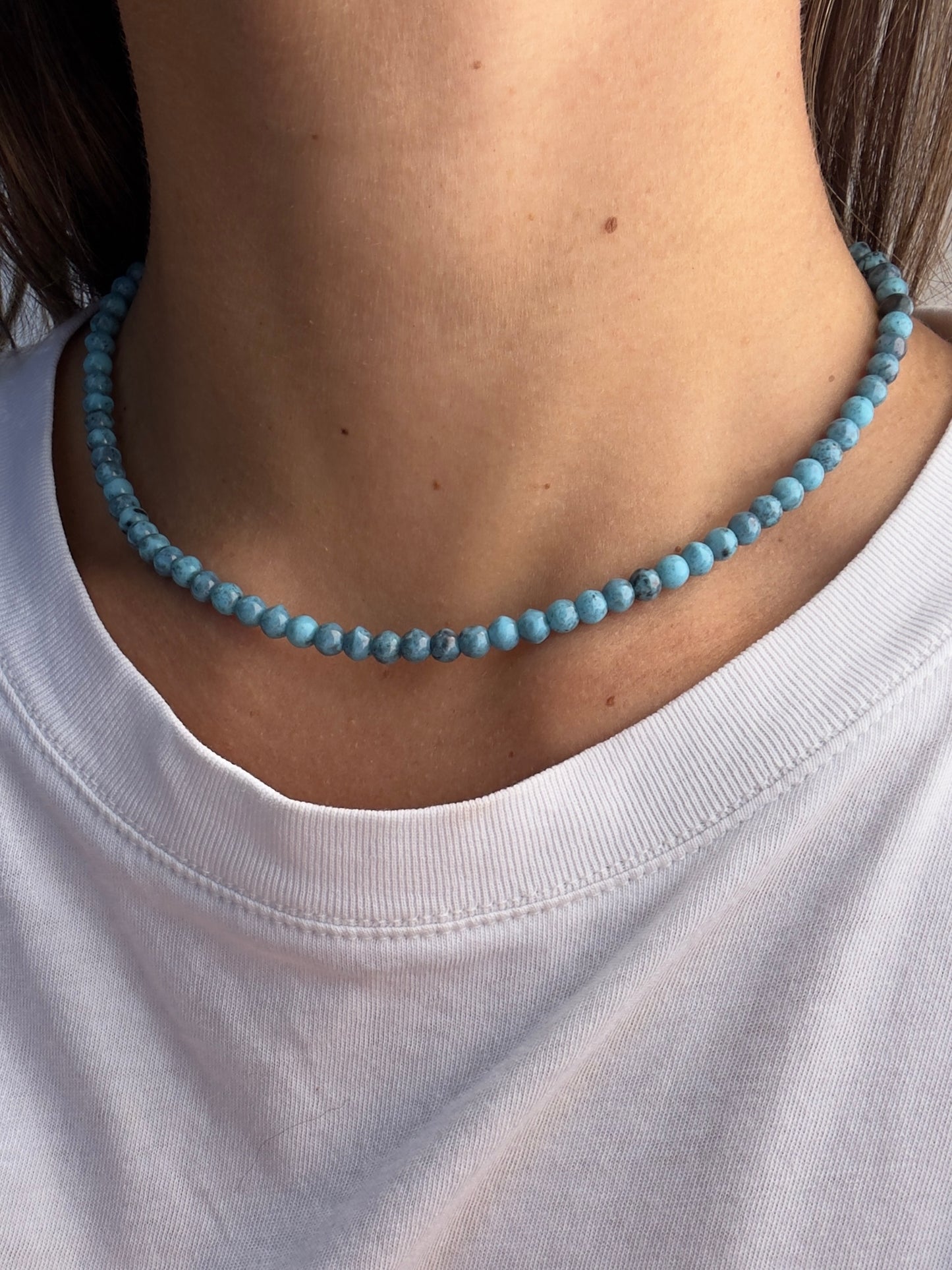 "Ocean Eyes" Upcycled Beaded Necklace