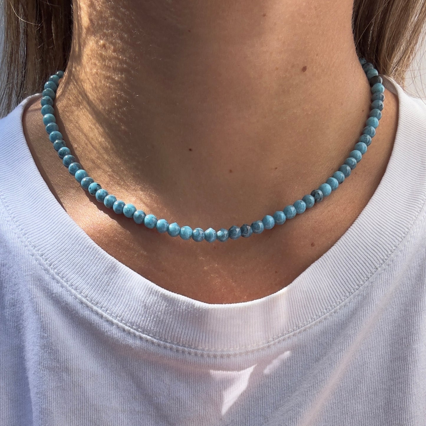 "Ocean Eyes" Upcycled Beaded Necklace