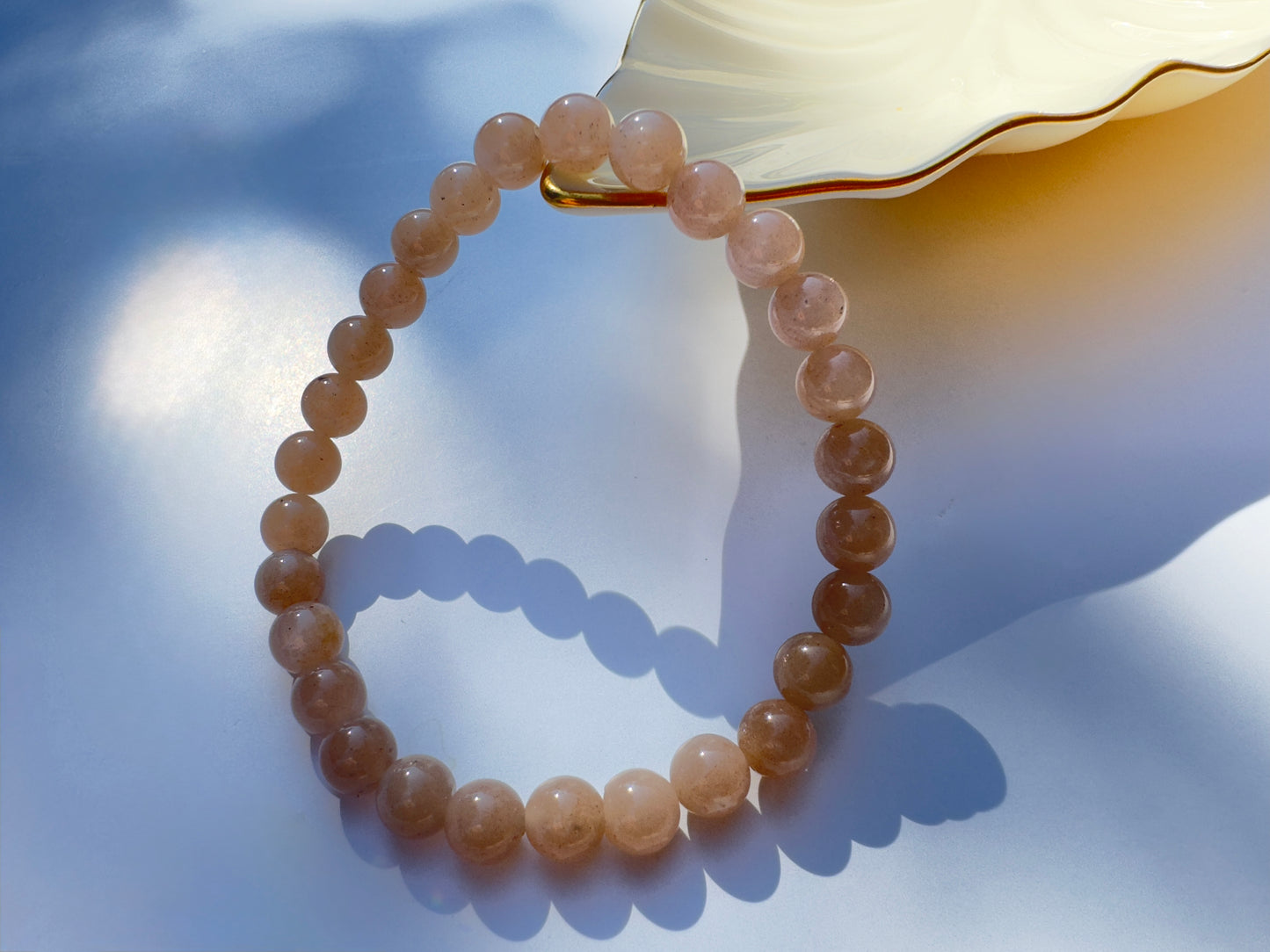 "If You Had My Love" Upcycled Beaded Stretch Bracelet