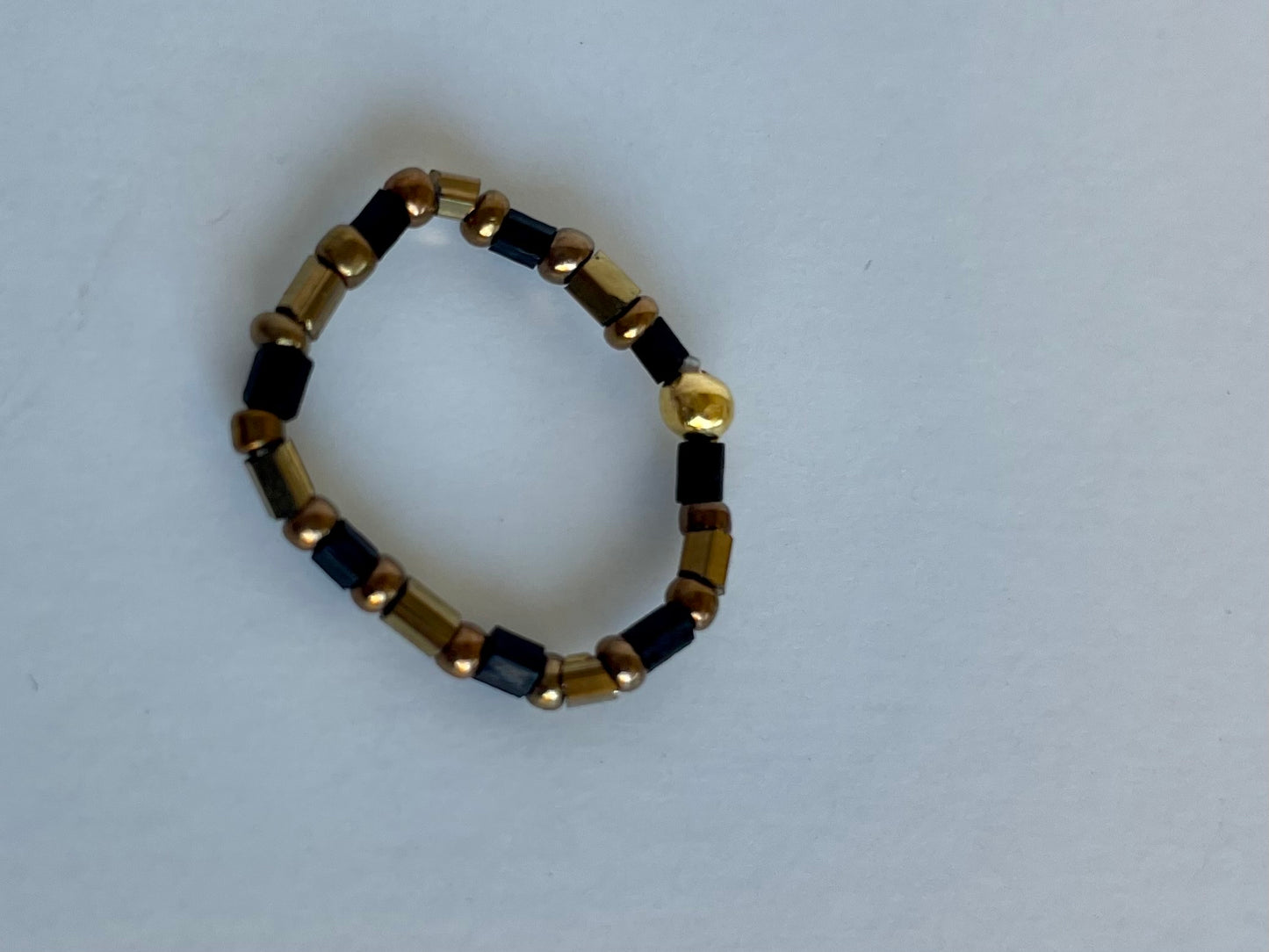 "Tighter, Tighter" Beaded Stretch Ring