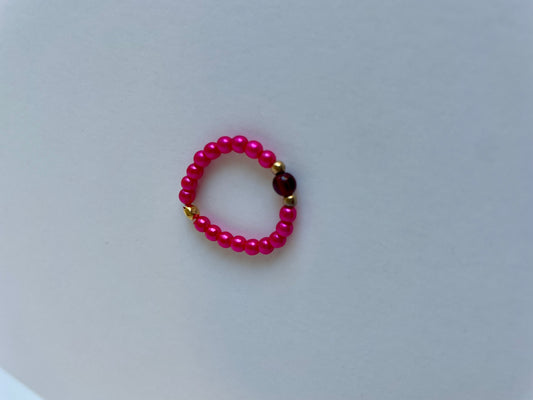 "Your Mama Don't Dance" Beaded Stretch Ring