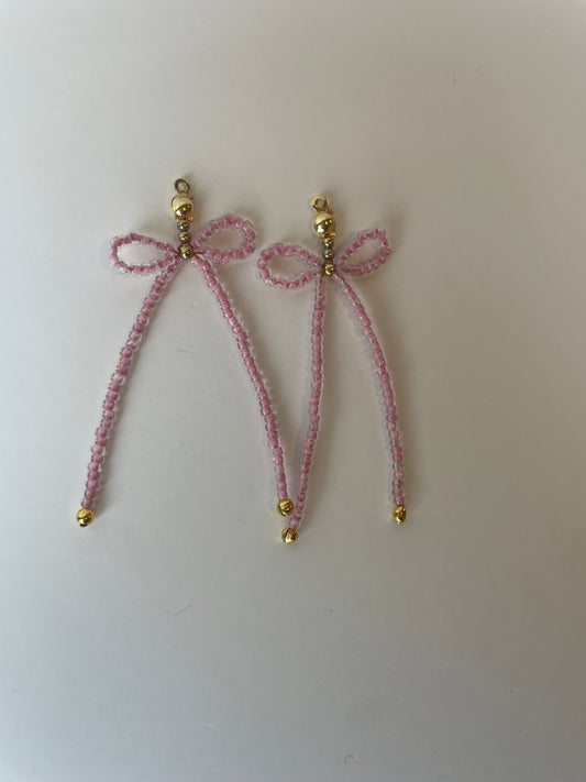 "Weekend Love" Beaded Bow Statement Earring Jackets