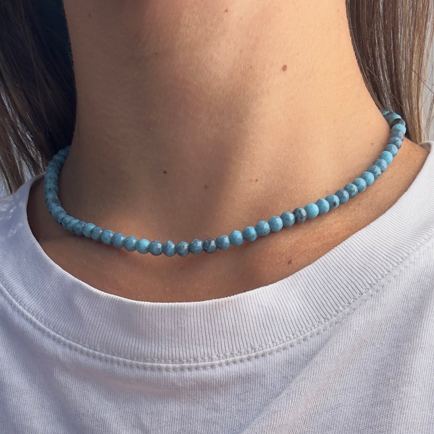 "Ocean Eyes" Upcycled Beaded Necklace