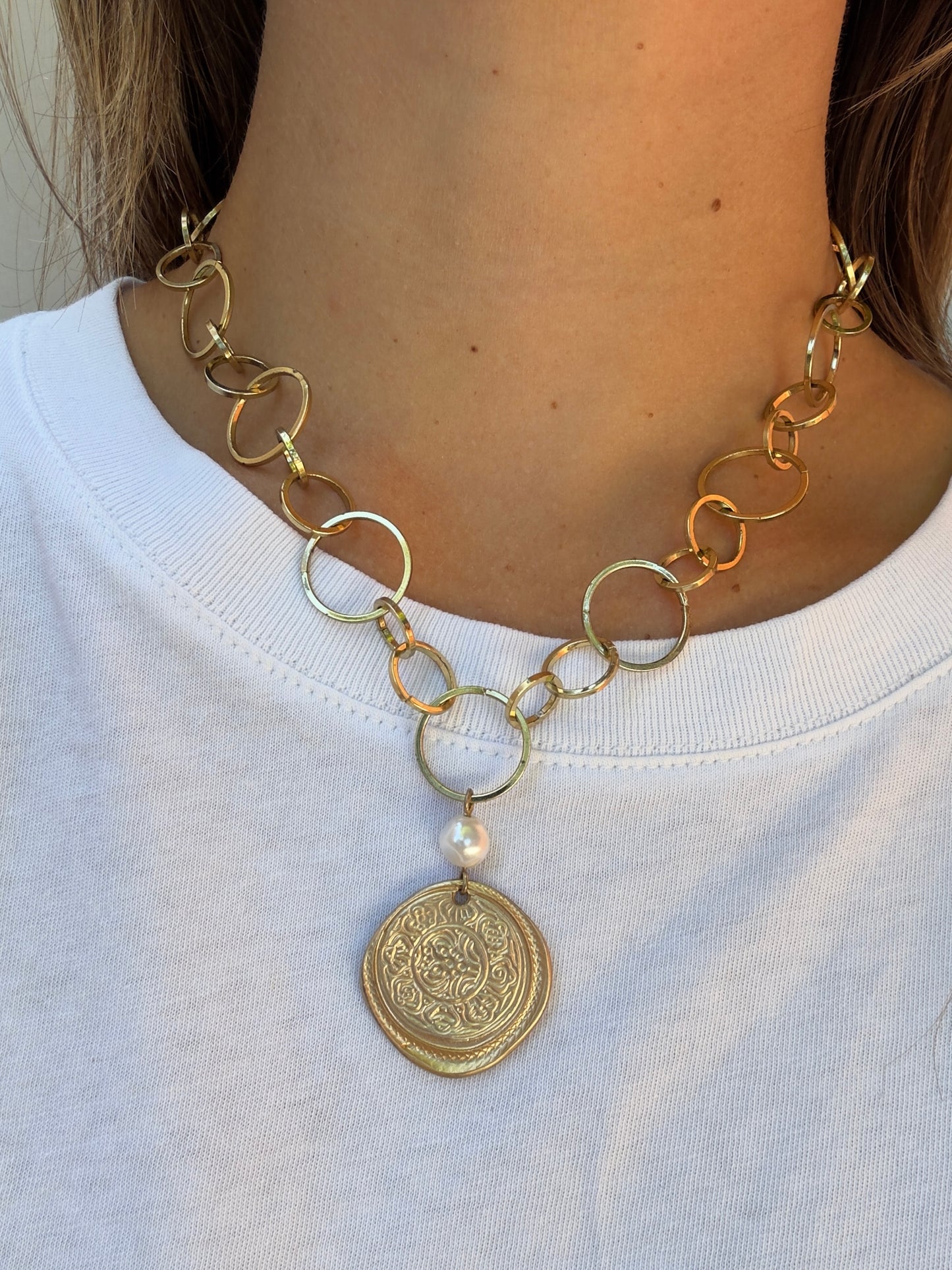 "Coin-cidence" Upcycled Coin Pendant Necklace