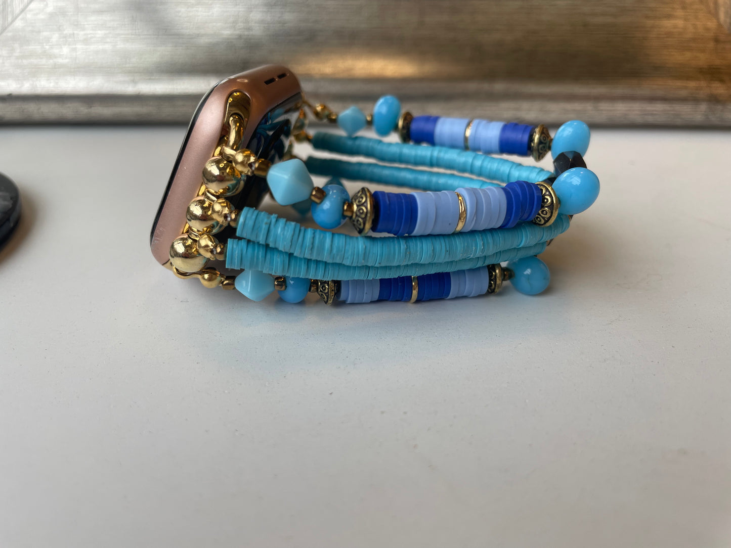 Time For Me to Fly Beaded Apple Watch Band