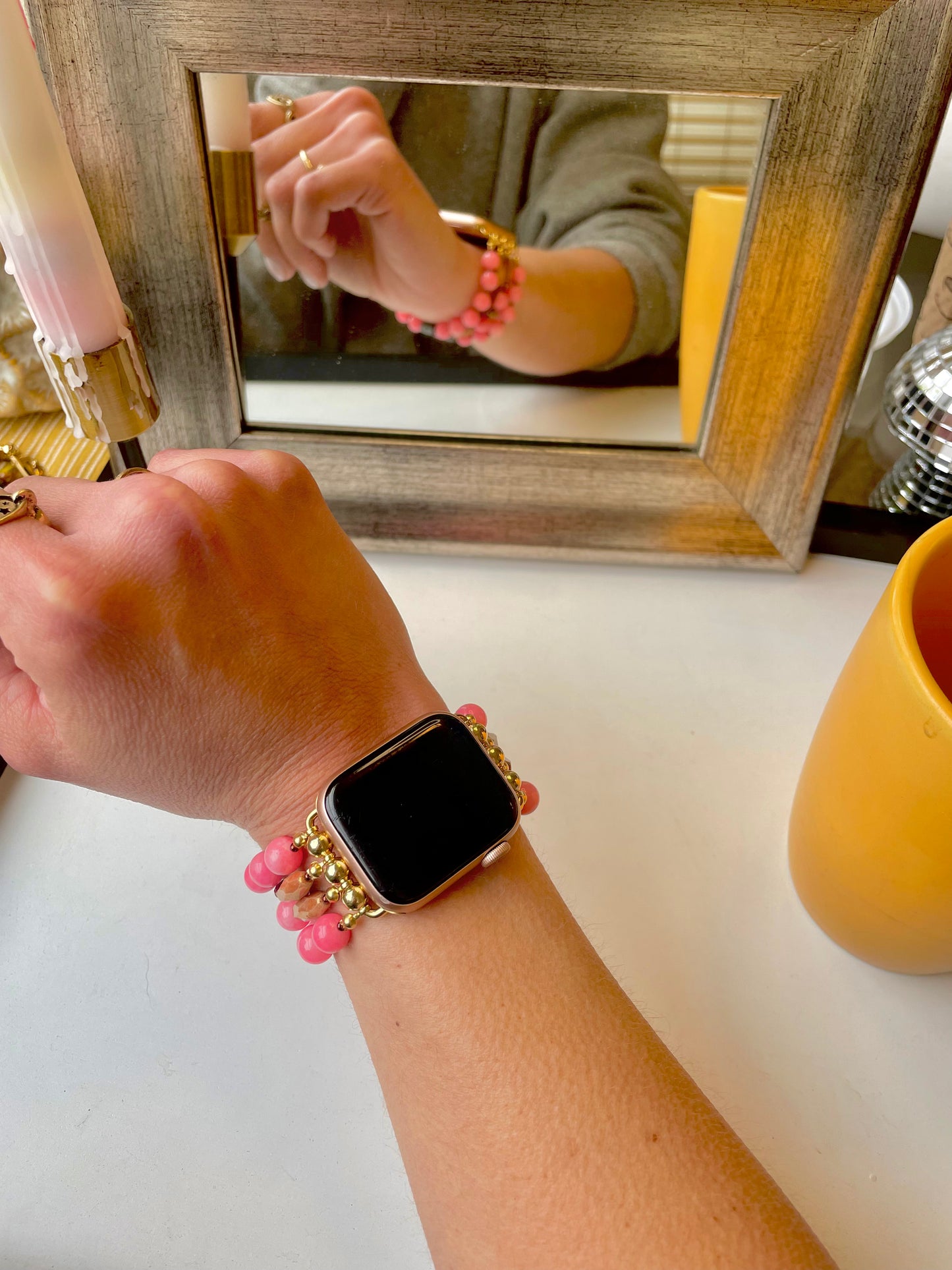 Time of the Season Beaded Apple Watch Band (S/M)