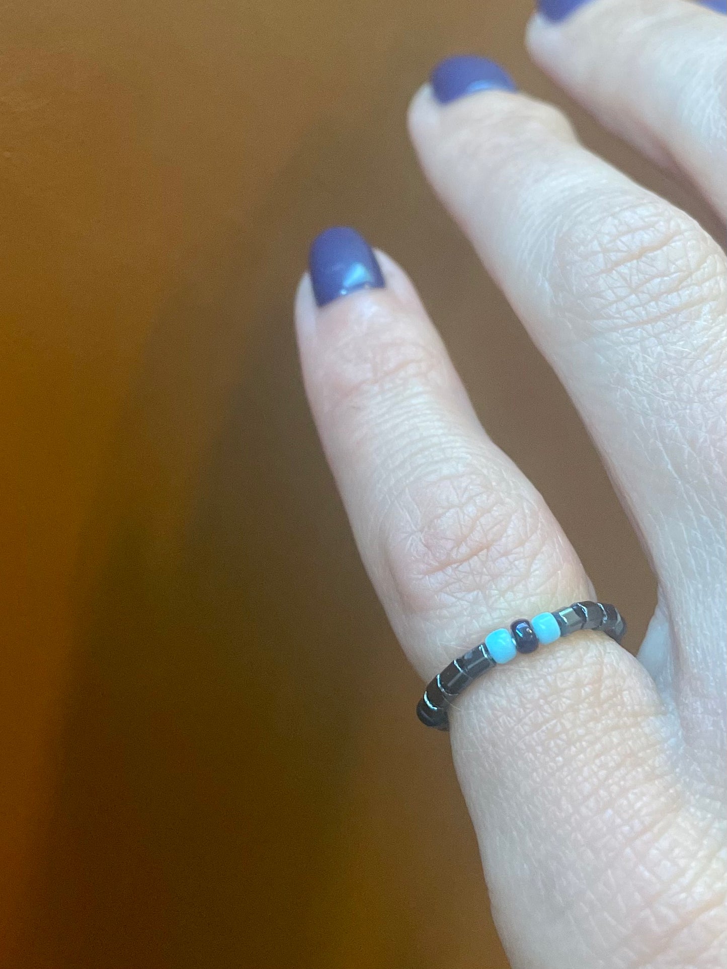 Thank You For The Music Beaded Stretch Ring