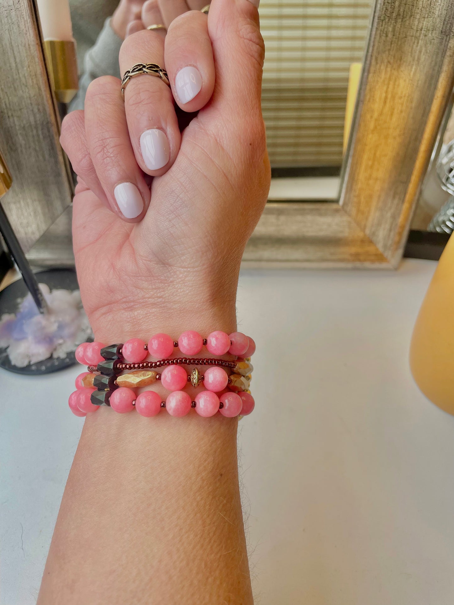 Time of the Season Beaded Apple Watch Band (S/M)