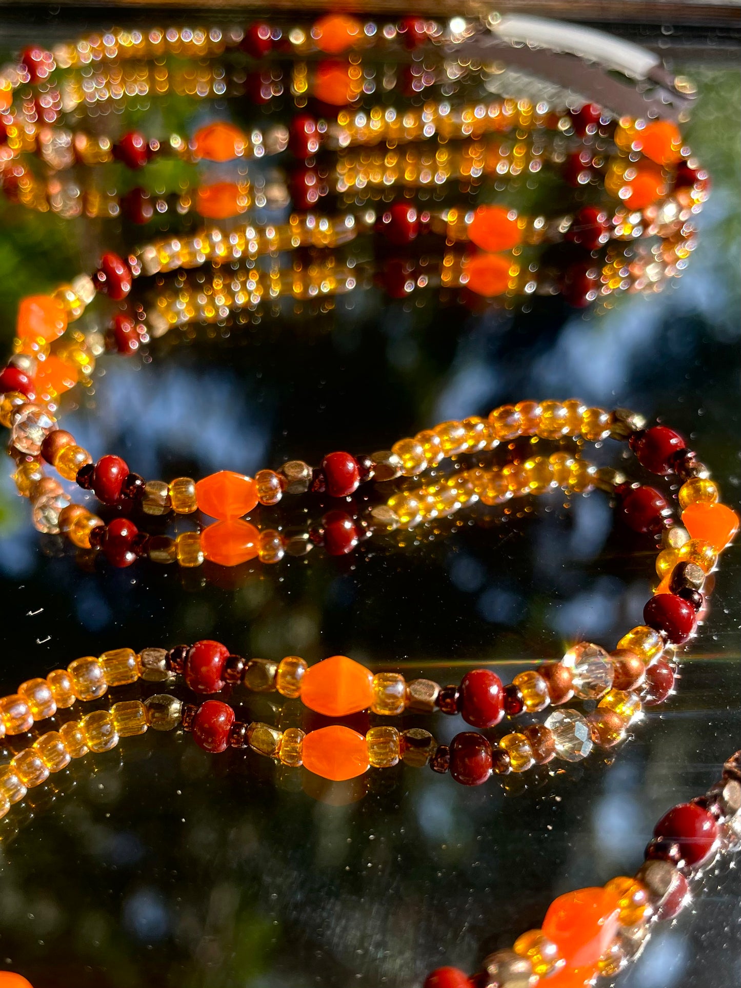 Two Suns in the Sunset Hair Chain (19")