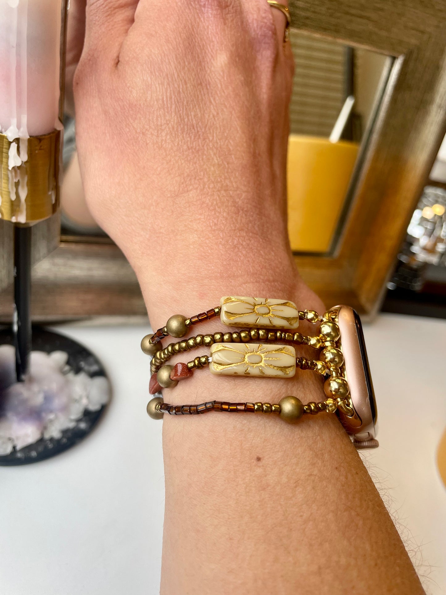 Time After Time Beaded Apple Watch Band