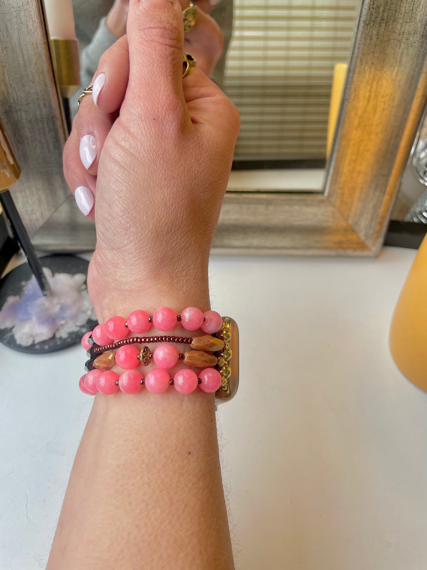 Time of the Season Beaded Apple Watch Band (S/M)