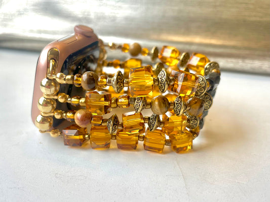 All Along the Watch Tower Beaded Apple Watch Band