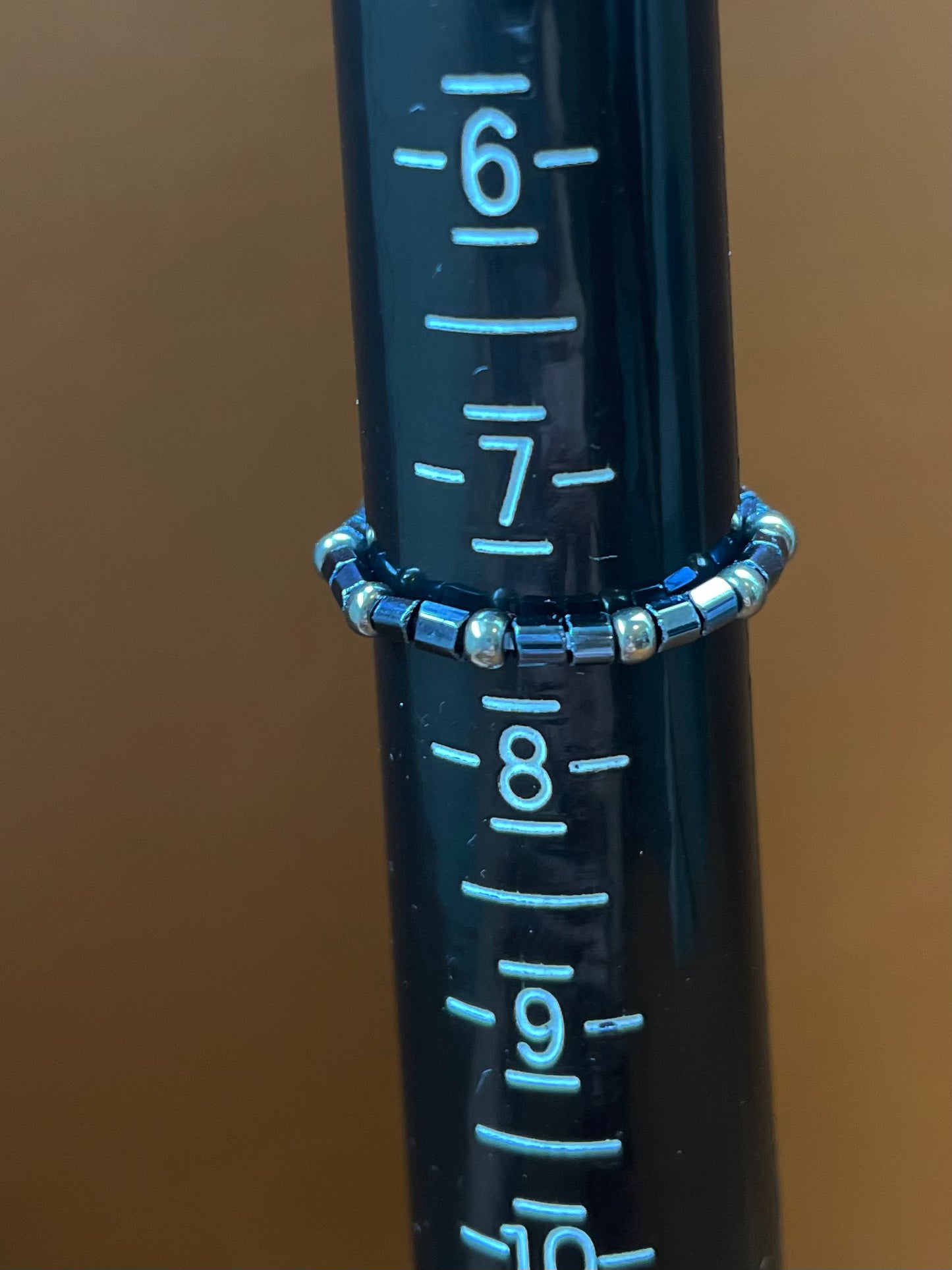 Lay All Your Love On Me Beaded Stretch Ring
