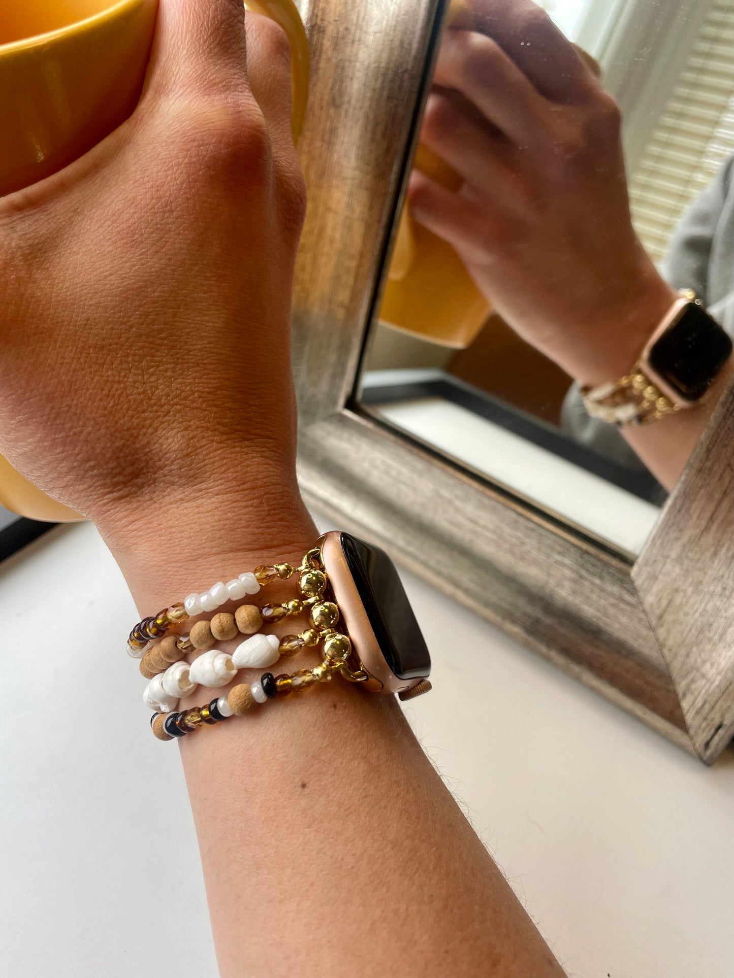 Time in a Bottle Beaded Apple Watch Band