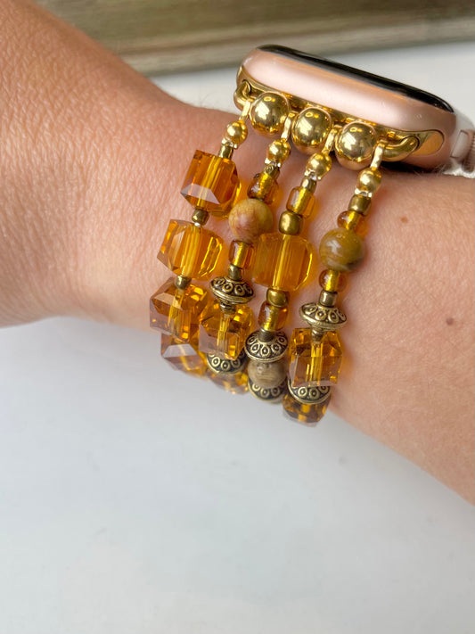 All Along the Watch Tower Beaded Apple Watch Band