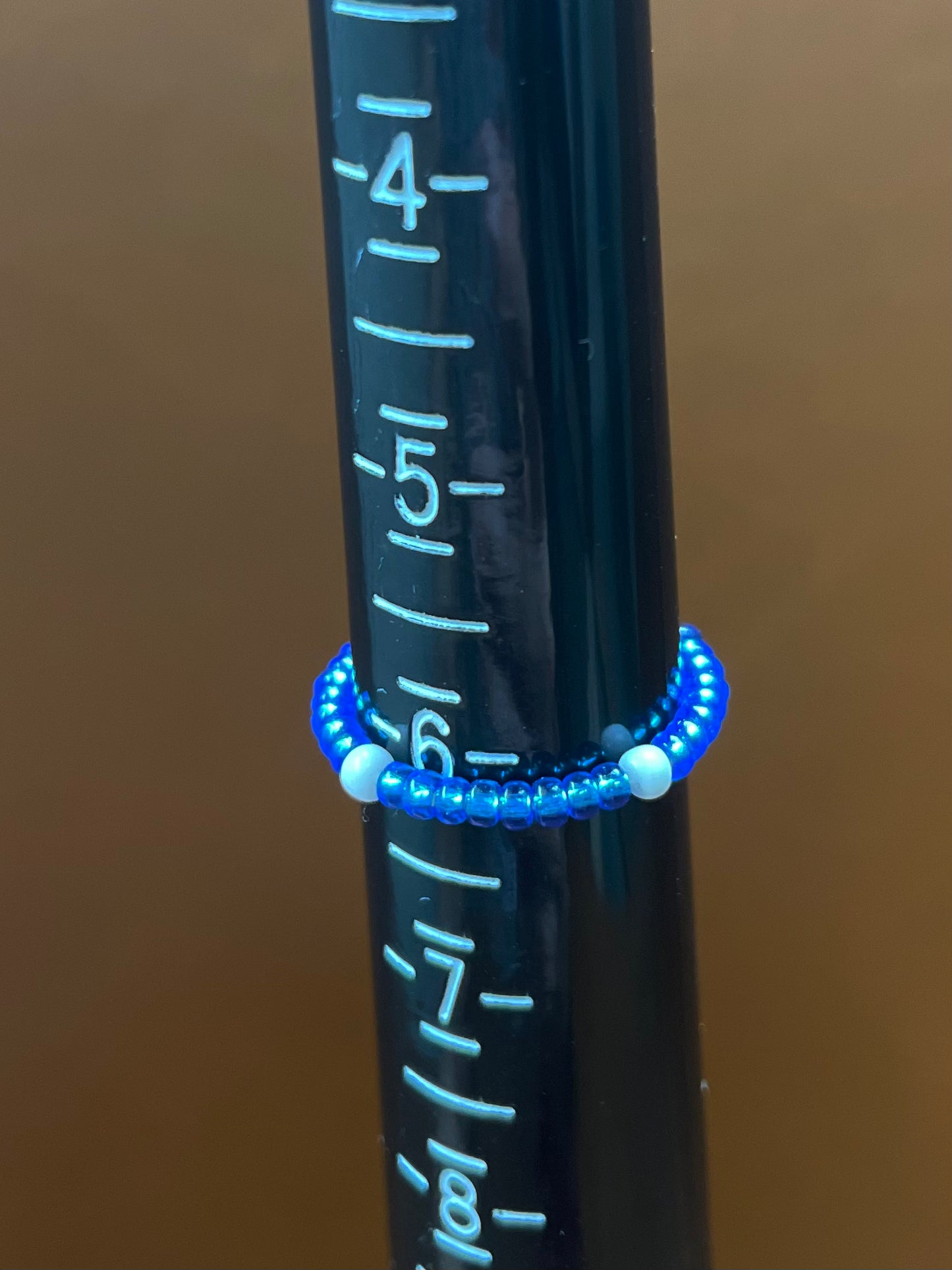 SOS Beaded Stretch Ring