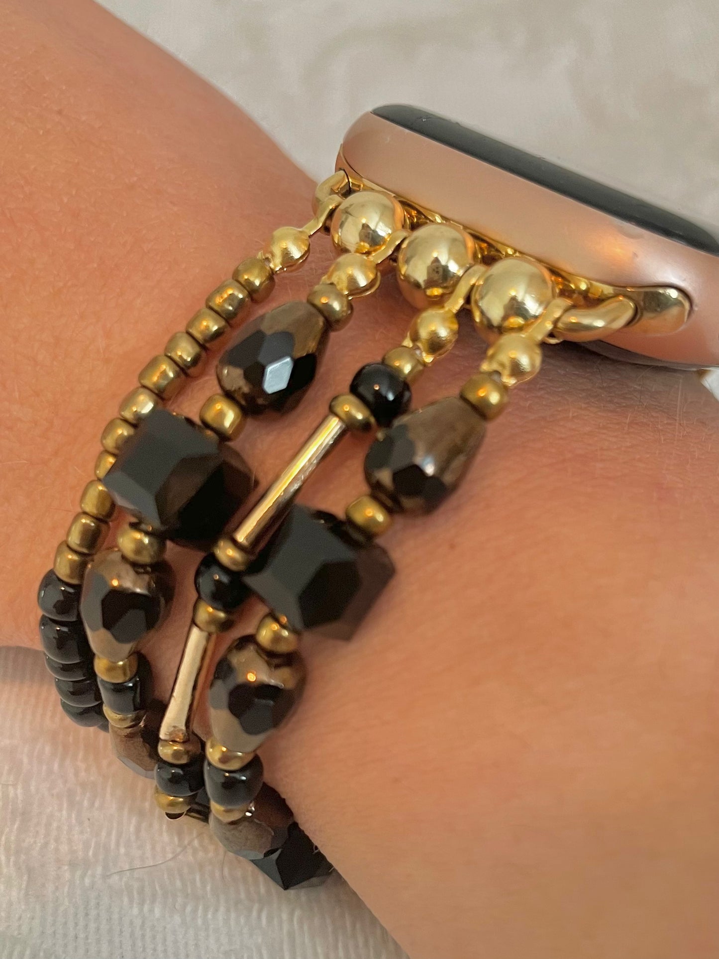 Time in a Bottle Beaded Apple Watch Band