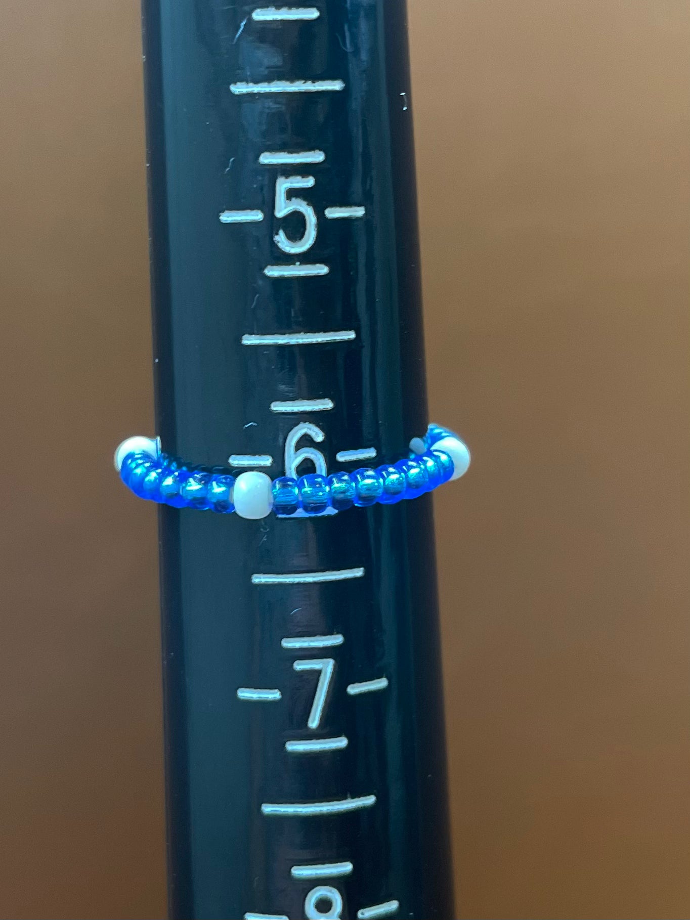 SOS Beaded Stretch Ring