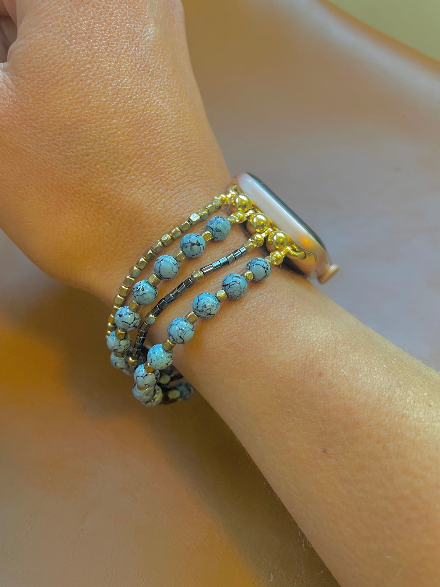 Rescue Me Beaded Apple Watch Band (M/L)