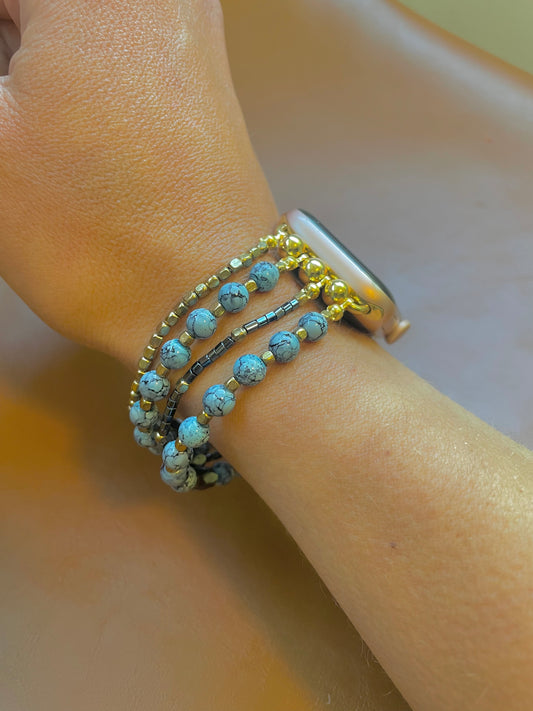 Rescue Me Beaded Apple Watch Band (M/L)