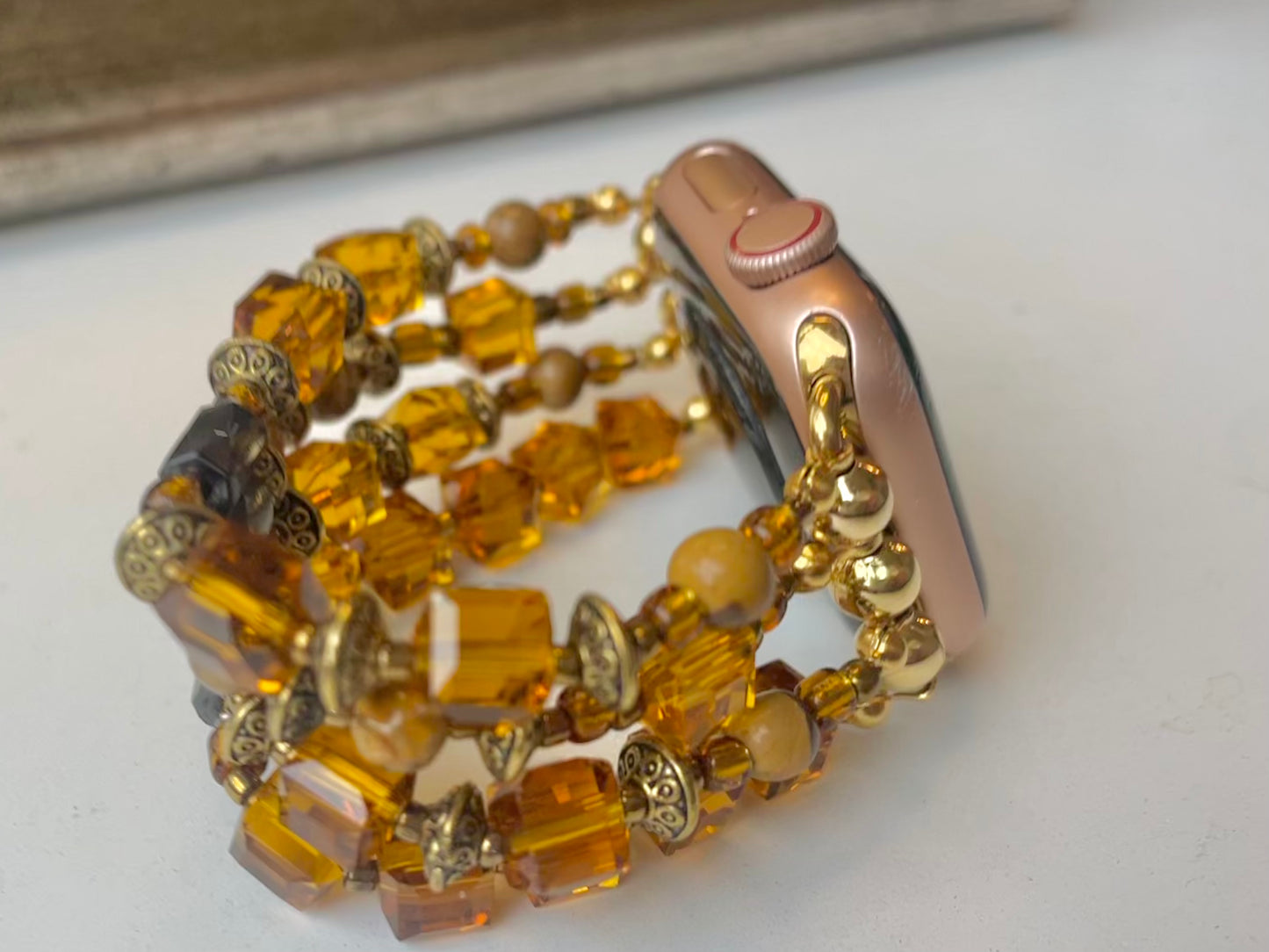 All Along the Watch Tower Beaded Apple Watch Band