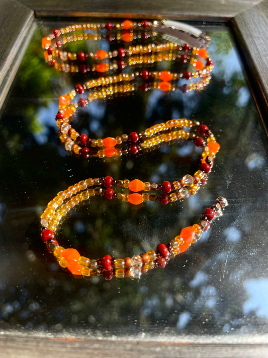 Two Suns in the Sunset Hair Chain (19")