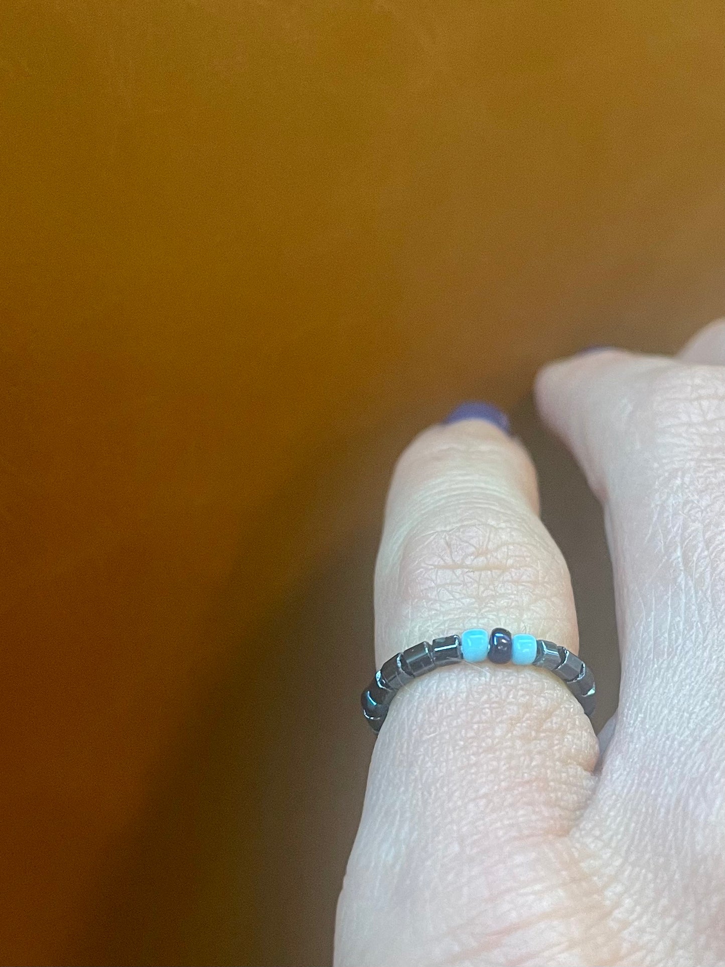 Thank You For The Music Beaded Stretch Ring