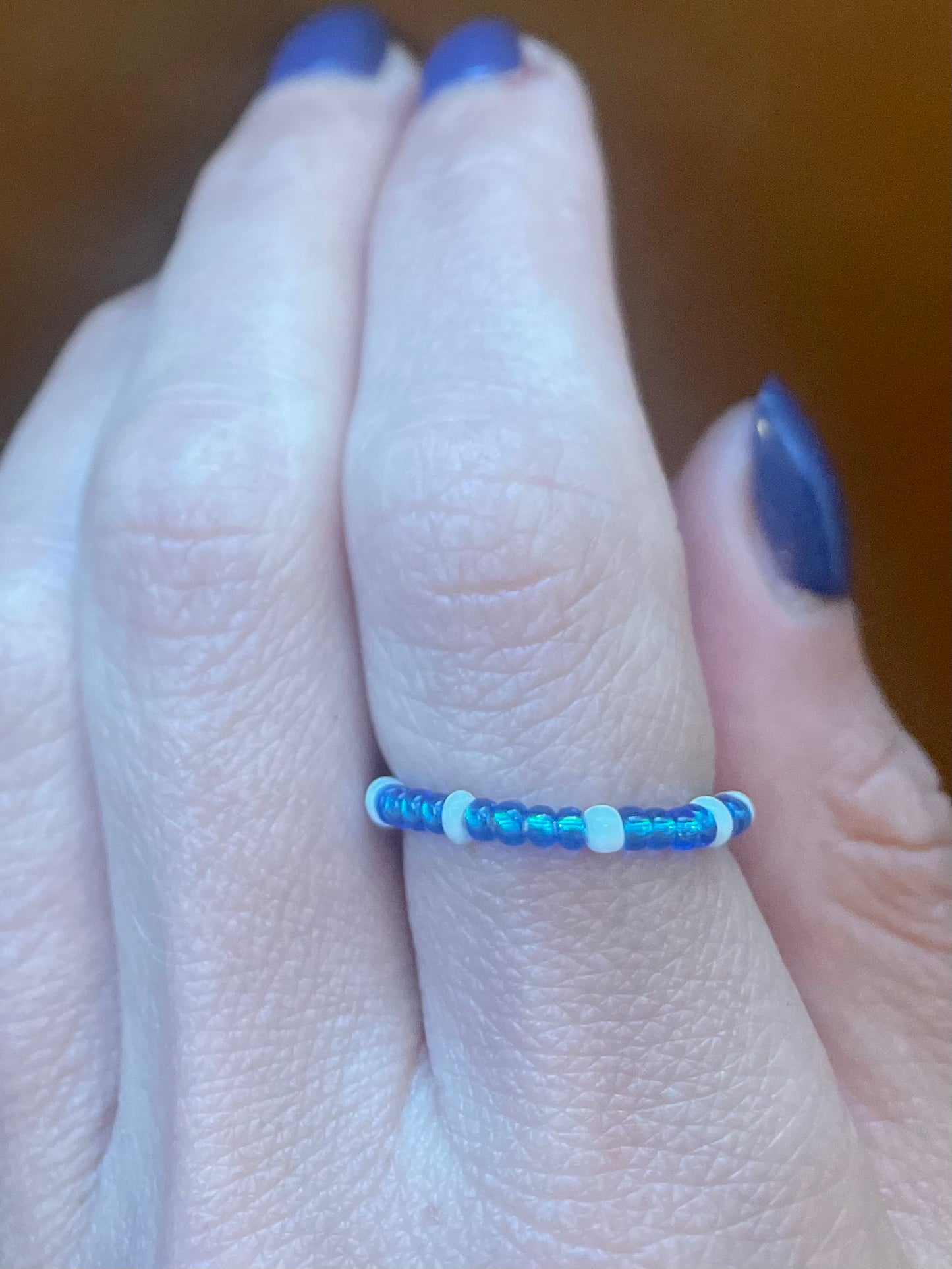 The Name of the Game Beaded Stretch Ring