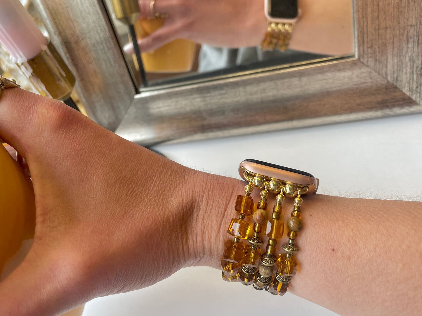 All Along the Watch Tower Beaded Apple Watch Band