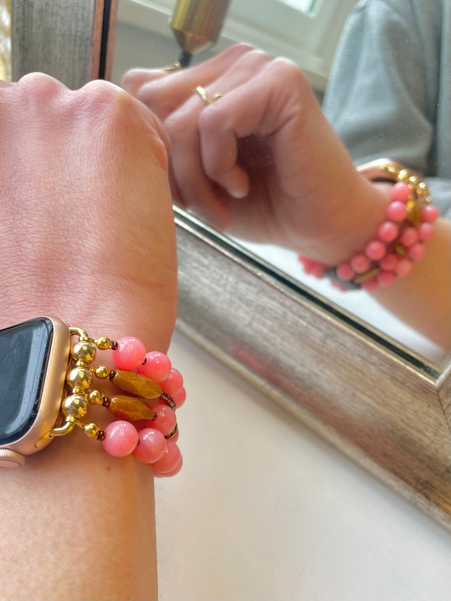 Time of the Season Beaded Apple Watch Band (S/M)