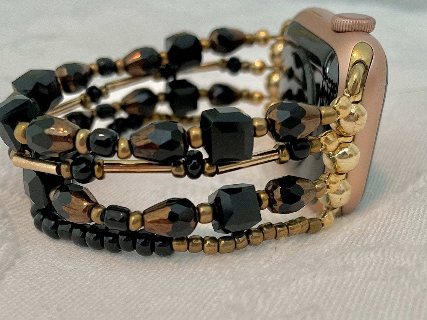 Time in a Bottle Beaded Apple Watch Band