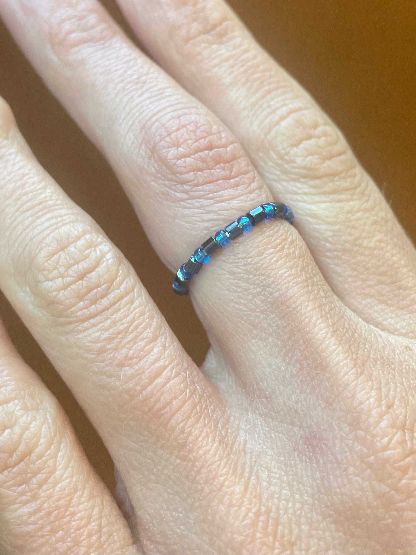 Gimme Gimme Gimme Beaded Stretch Ring