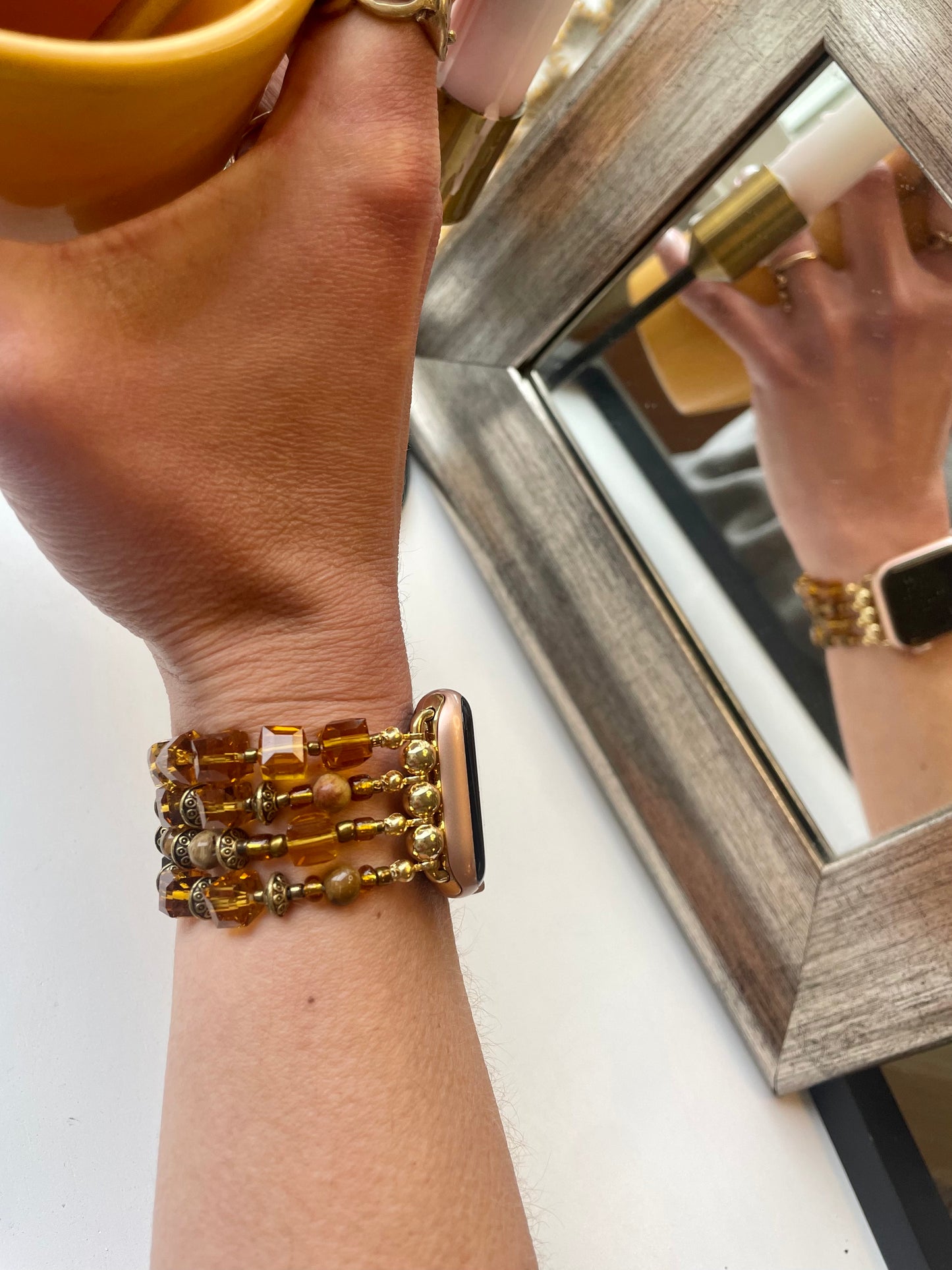All Along the Watch Tower Beaded Apple Watch Band