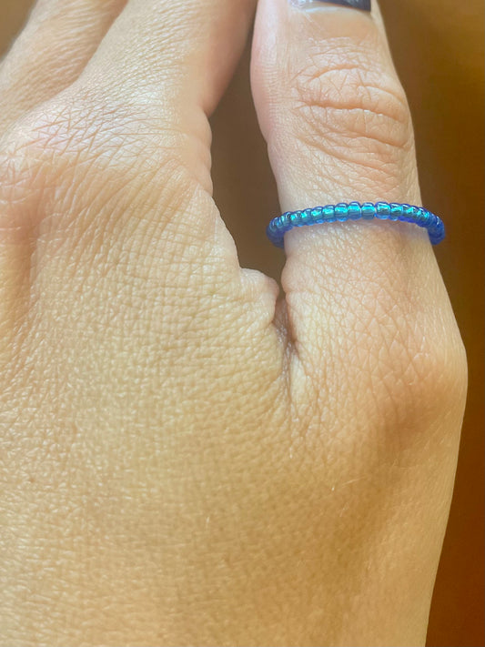 Slipping Through My Fingers Beaded Stretch Ring