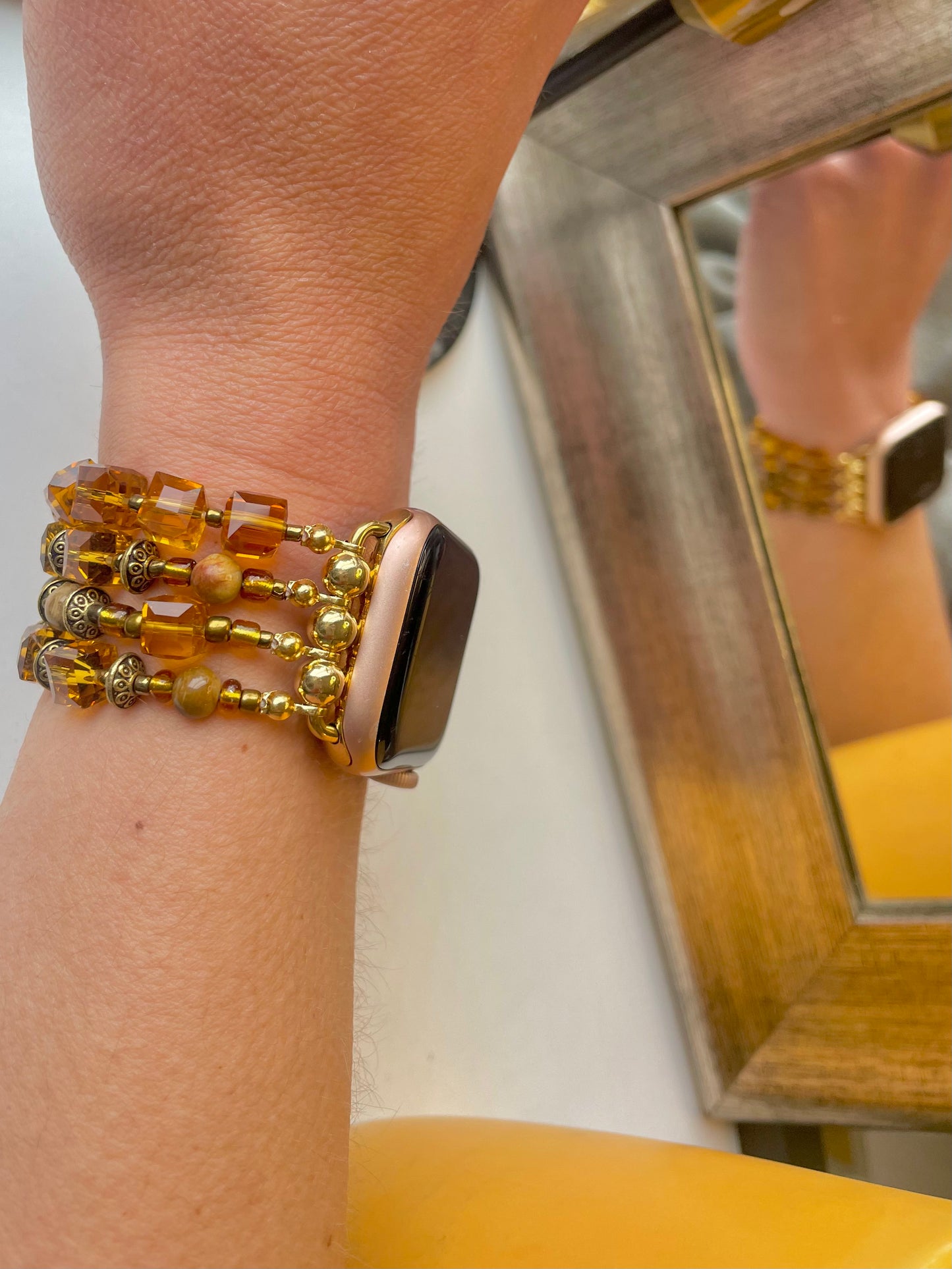 All Along the Watch Tower Beaded Apple Watch Band