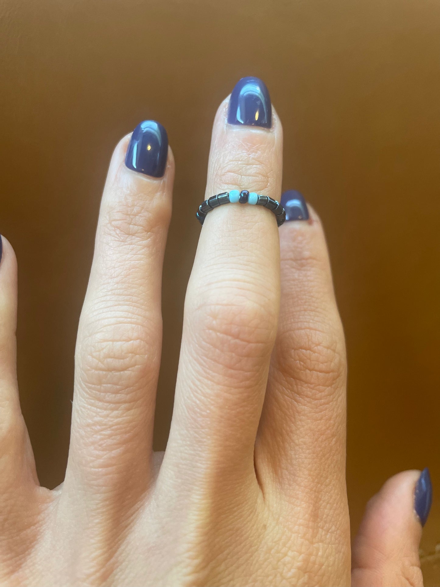 Thank You For The Music Beaded Stretch Ring