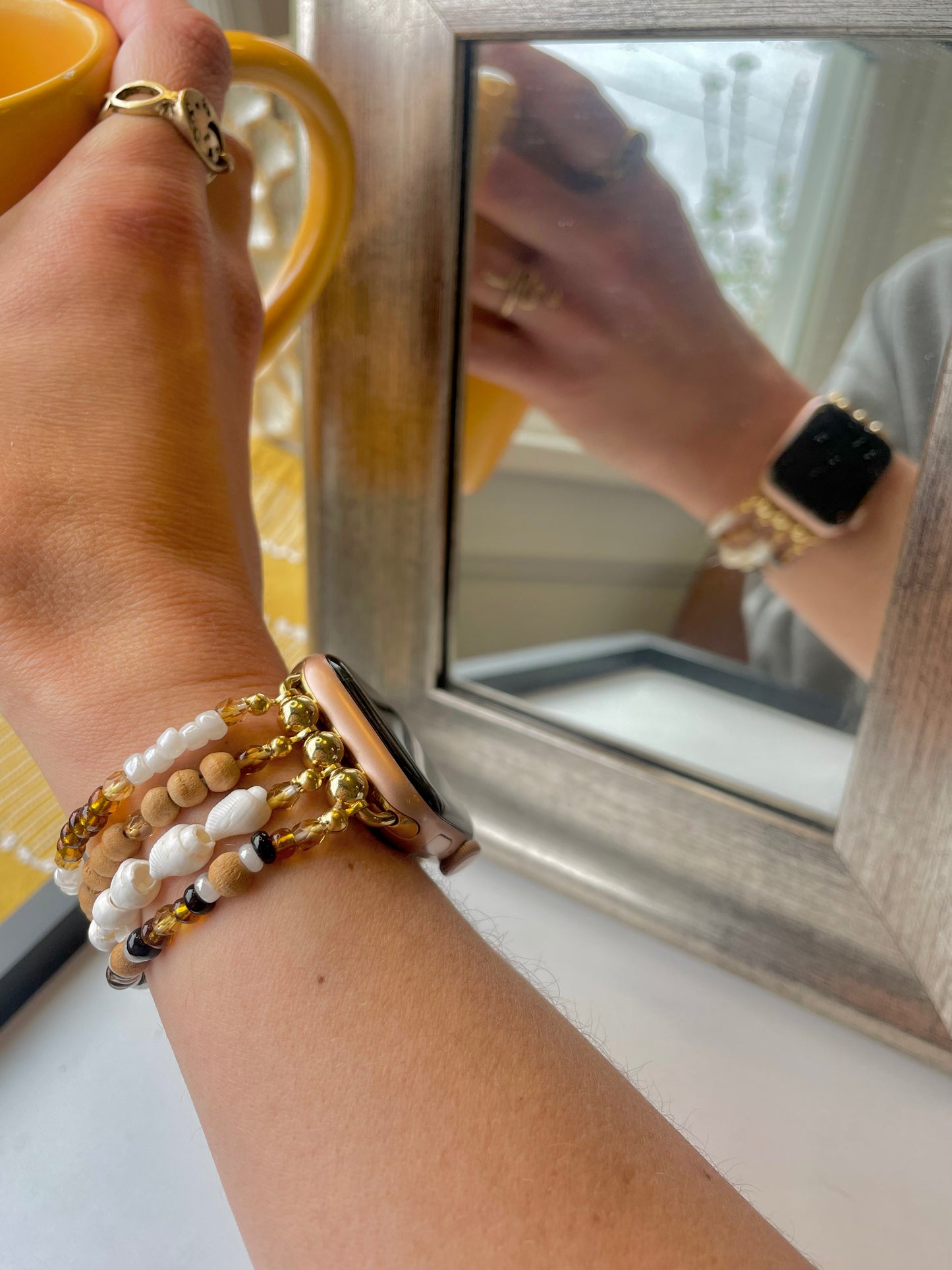 Time in a Bottle Beaded Apple Watch Band