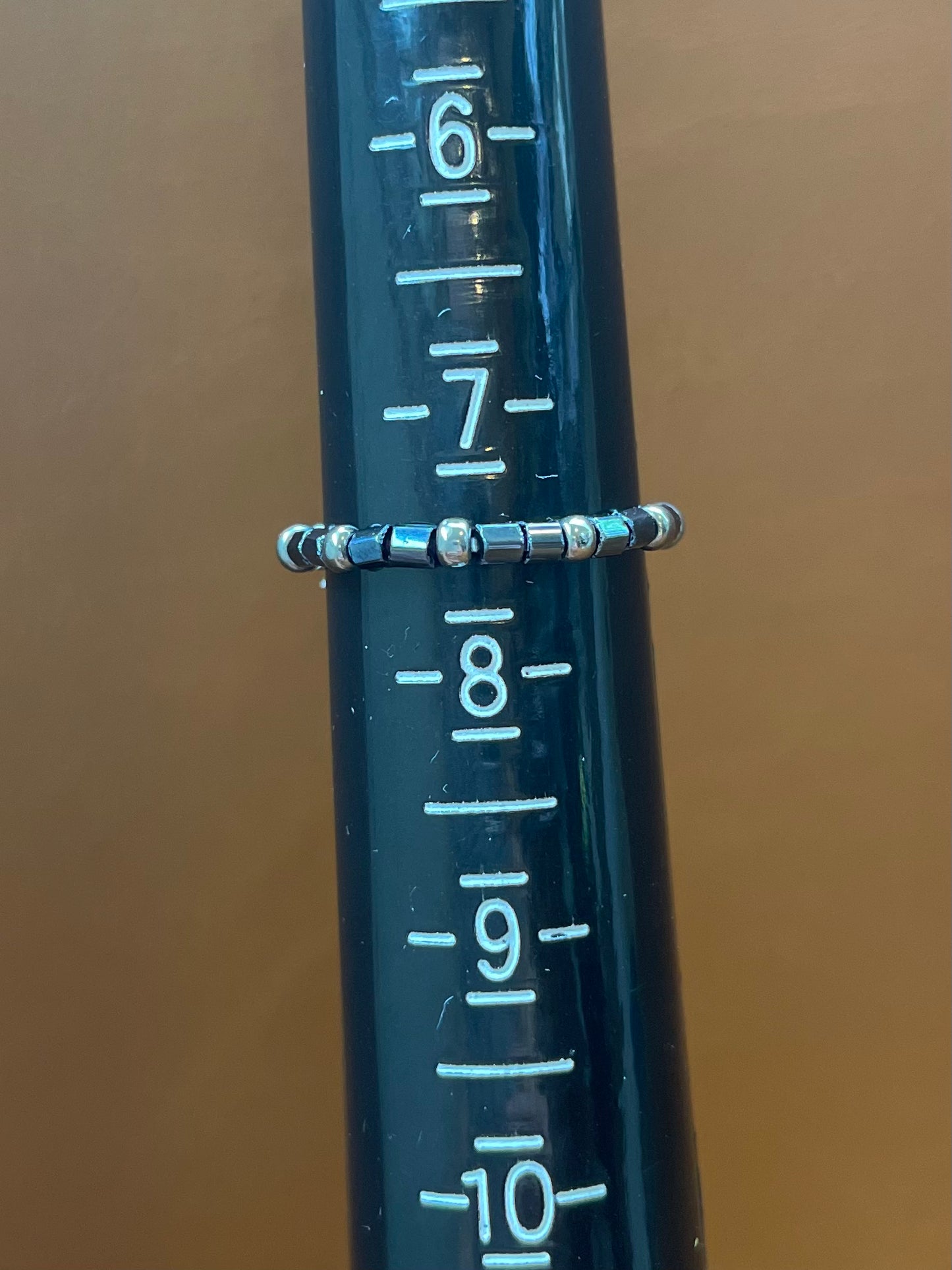 Lay All Your Love On Me Beaded Stretch Ring